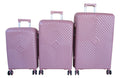 SMTE - Unbreakable 3Piece Luggage Set with Spinner Wheels,Telescoping Handle,LockPink