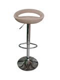 SMTE - 738 Adjustable Bar StoolBeige Woven Fabric