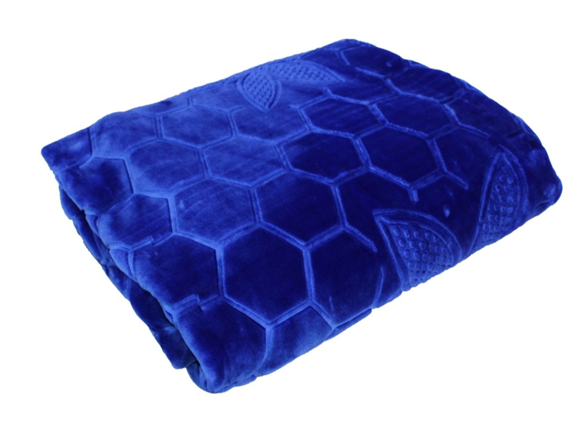 SMTE - Luxury Mink Blanket- Warm Winter Fleece -  Cubs Blue