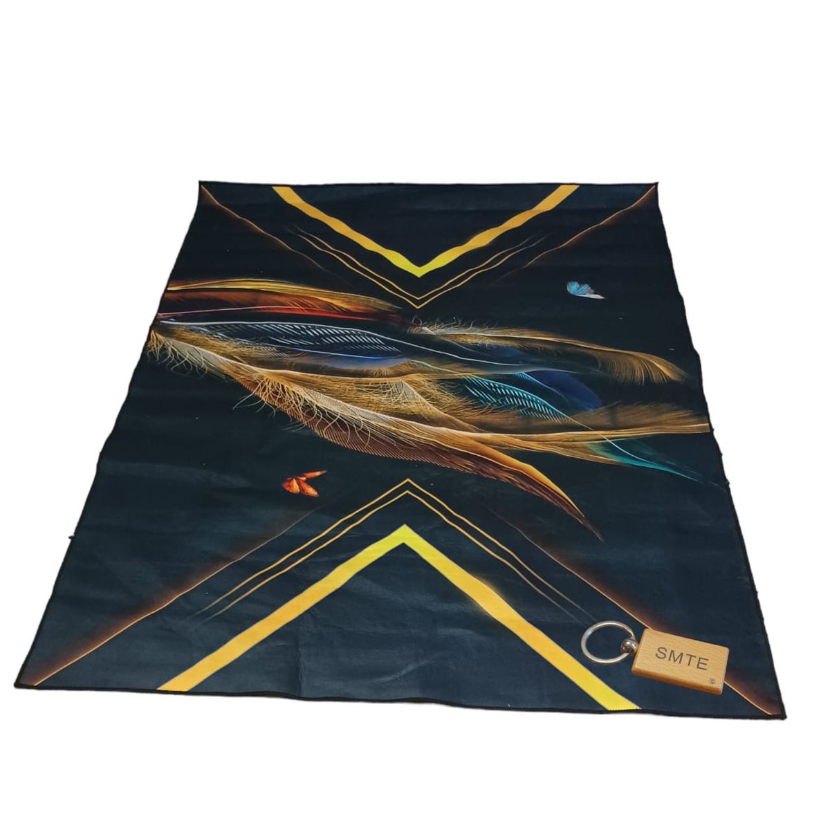 SMTE - 200cm by 150cmModern 3D Geometric Design Area Rug FR9 With  keyring