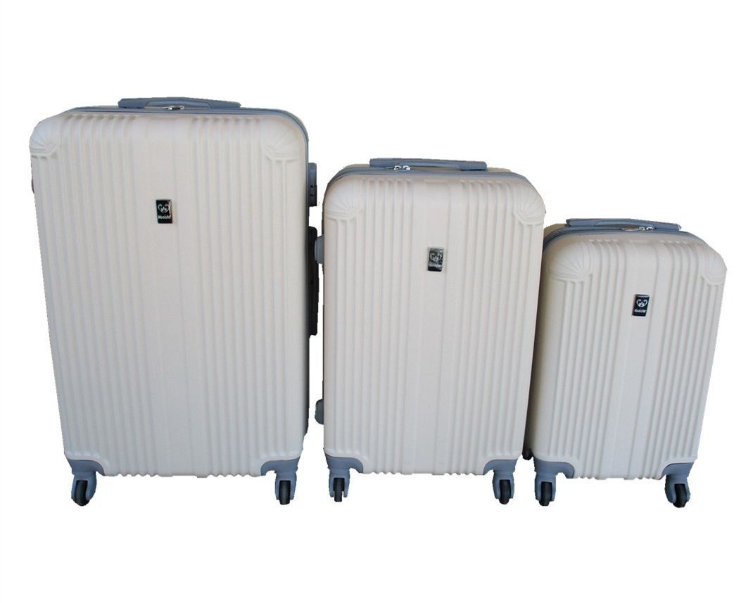 SMTE - Neoprism 3Piece ABS Hardside Luggage SetSpinner Wheels & Lock.