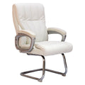 SMTE - Visitor Executive Office Chairs - PU Leather Finish - White