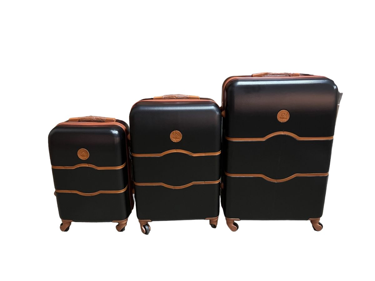 SMTE - Elegant 3inLuggage Set: Travel in Style and ComfortBlack