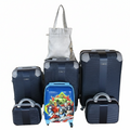 SMTE - Navy ABS 5Piece Luggage Set with Spinner Wheels, Avengers Kids Case & Tote