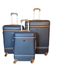 SMTE - Begin Again 3Piece Hard Shell ABS Luggage SetDark Blue
