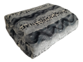 SMTE - Grey/Brown Polyester Premium Elite Luxury Queen Blanket