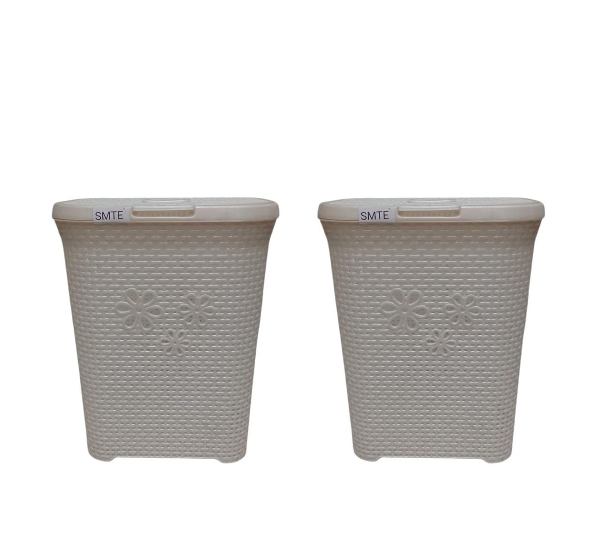 SMTE -  FreshFold Laundry BasketWhiteSet of 2White