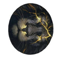 SMTE -  Quality Round 3D Printed Rug 120 x 120 - Lion