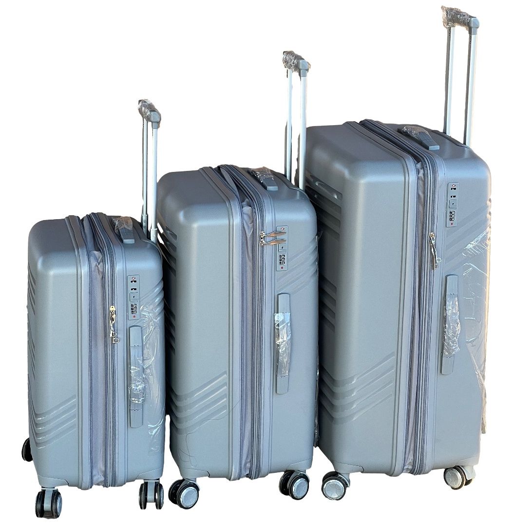 SMTE - Le Emporer Unbreakable and Expandable Suitcase Set30inch Luggage SetGrey