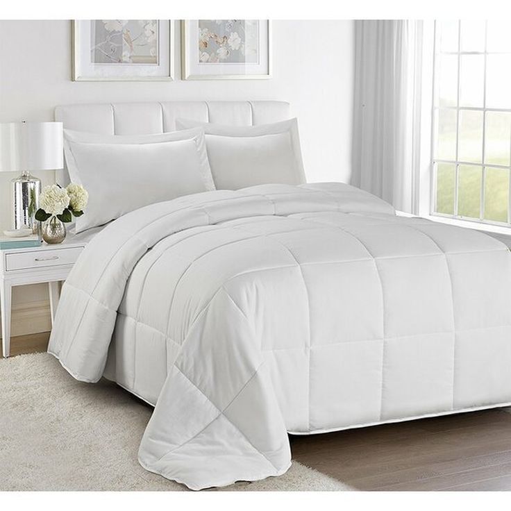 SMTE - 5 Piece Stripe Comforter Set Better Choice - White