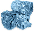 SMTE - Polyester Heart All Double Fleece Blanket - Blue