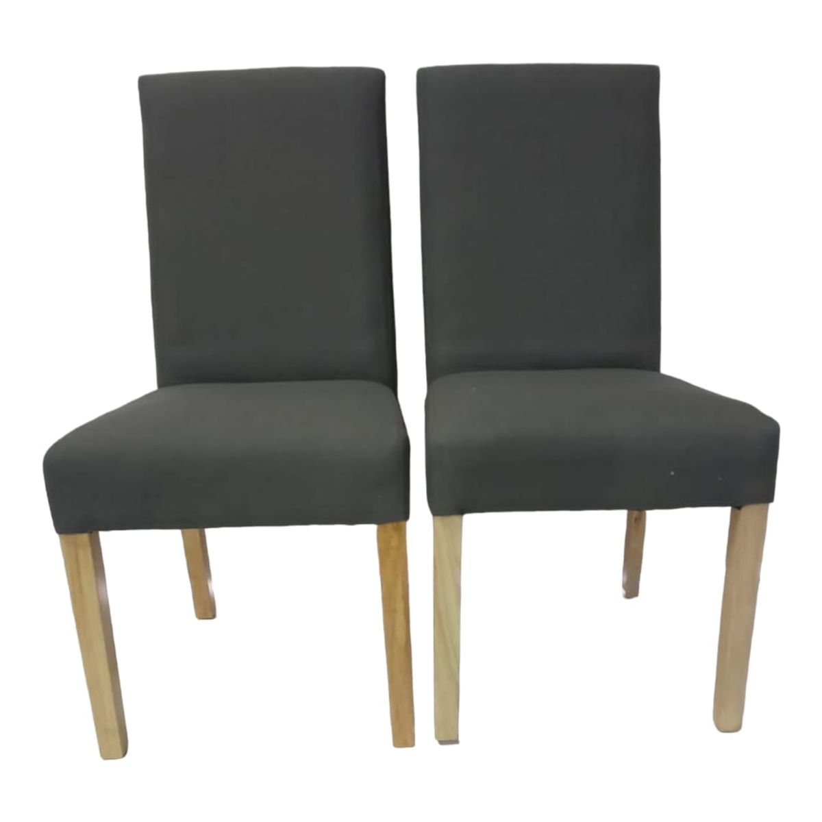 SMTE - Stylish Quality Dining Room Chair Set of 2 - Assembled - Grey