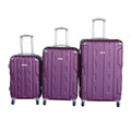SMTE - 3Piece Travel 30Inch Luggage Suitcase Bag SetStylishPurple