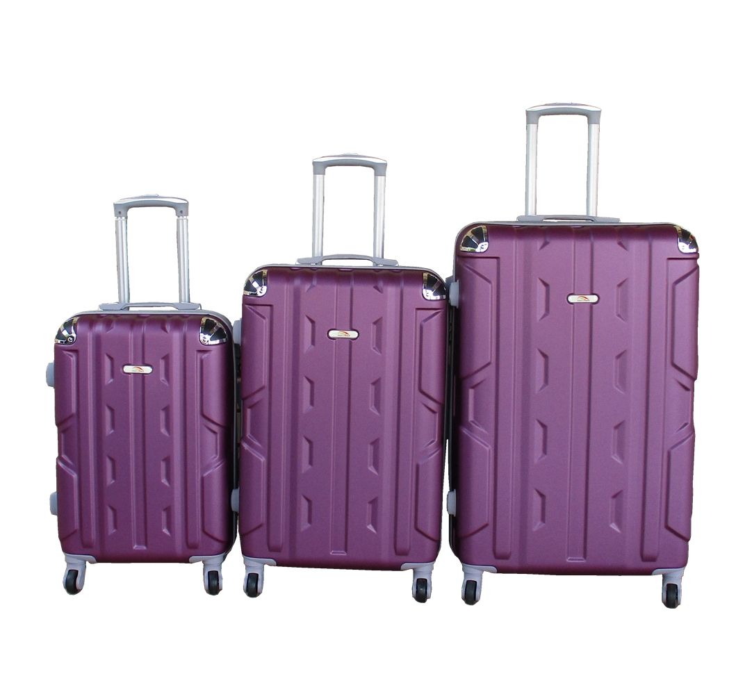 SMTE - 3Piece Travel 30Inch Luggage Suitcase Bag SetStylishPurple