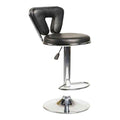 SMTE - High Back Swivel Bar StoolBlack