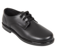 SMTE - Leather School Shoes Classic Lace Up - Black - UK 7