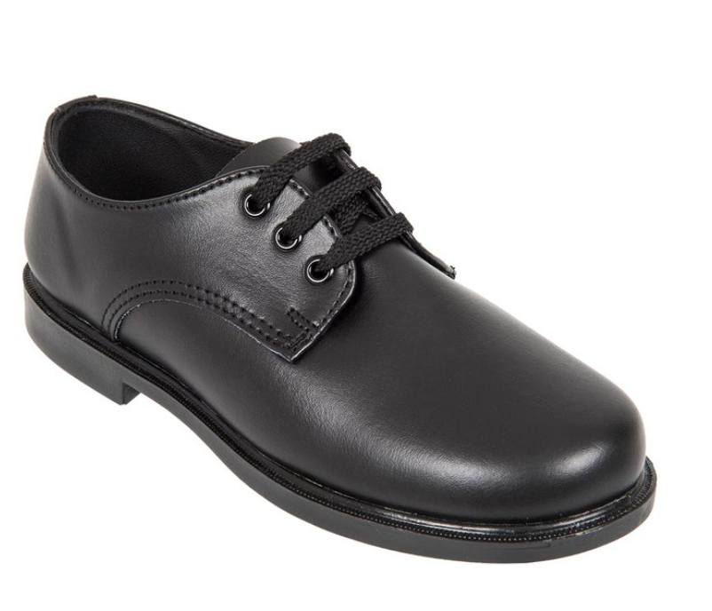 SMTE - Leather School Shoes Classic Lace Up - Black - UK 7