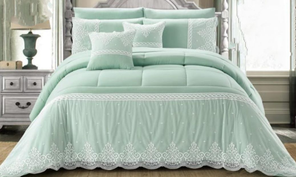 SMTE - 7 Piece comforter SetGreen