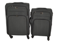 SMTE - Trolley 2 Piece Travel Luggage Spinner -Fabric - Grey