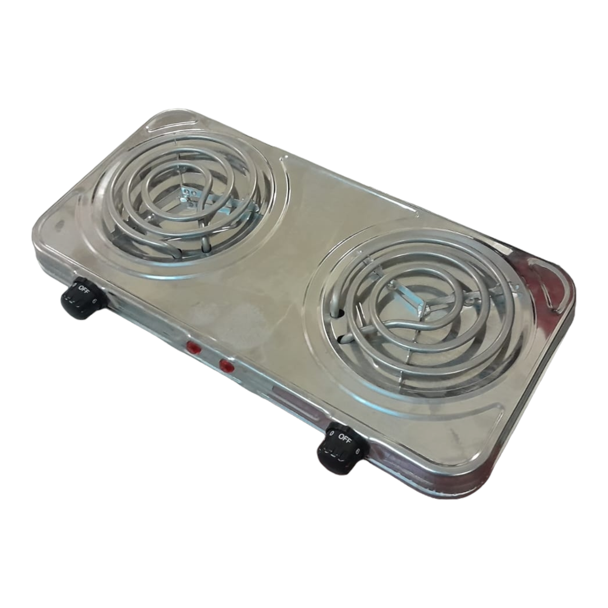 SMTE - Quality Twin Electric Coil Hotplate Stove - 2000w - 230 v