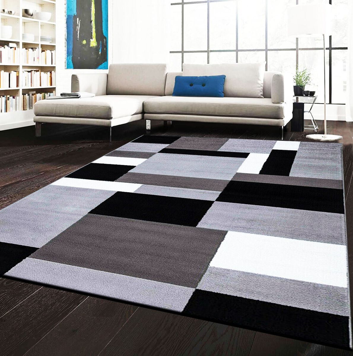 SMTE - 200cm by 150cm - Modern 3D Geometric Design Area A71