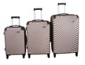 SMTE - 3 Piece Travel 30Inch Luggage Suitcase Bag SetStylishGold