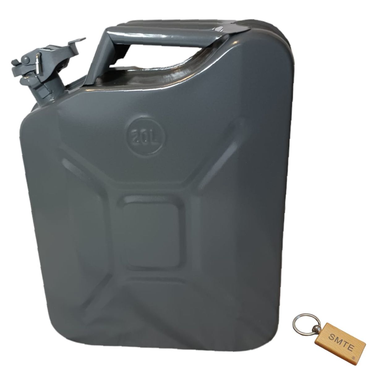 SMTE - Premium 20L Jerrycan: Liquid Storage Solution +  KeyringSilver