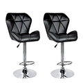 SMTE - Diamond Padded Bar Kitchen Stool Chairs - Set of 2