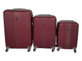 SMTE -  Quad Wheel Quality Travel Ware - 3 Piece Luggage Set-ALIN - Red