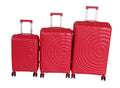 SMTE - Unbreakable Red PP Trolley Luggage Set HardShell and Lock3Piece