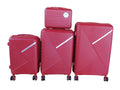 SMTE - Unbreakable Travel Luggage 4 Piece Suitcases Spinner - Wine