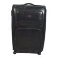 SMTE - Stylish Luggage Bag Set of 1 PU Leather Travel SuitcaseBlack55 cm
