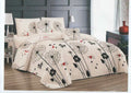 SMTE - Bedspread Set 5 Piece Microfiber - F14 - D2 - (White) - Queen