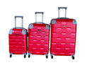 SMTE - 3Piece Travel 27Inch Luggage Suitcase Bag SetStylishRed