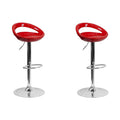 SMTE - Set of 2 Adjustable Height Kitchen Bar Stool