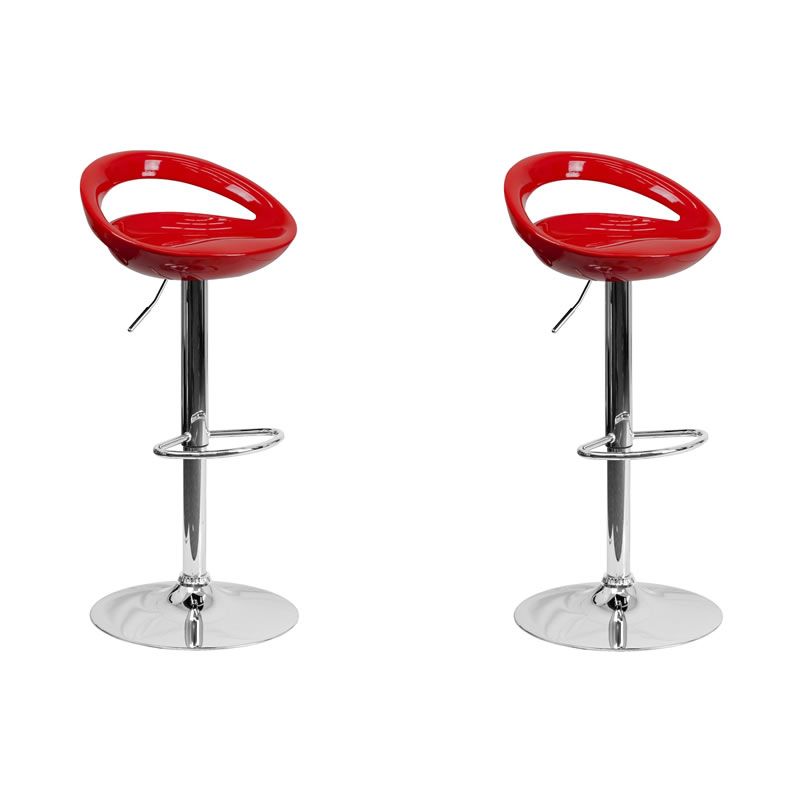 SMTE - Set of 2 Adjustable Height Kitchen Bar Stool
