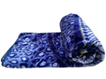 SMTE - Azaz High Quality Reversible Blanket Dark Blue Animal Skin Pattern 3kg