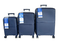 SMTE - Navy PP Luggage SetDurable, Lightweight with 4 DualSpinner Wheelspcs