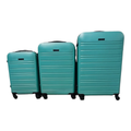 SMTE - ABS Luggage Set Ideal for Travelers Turquoise - 3-Piece