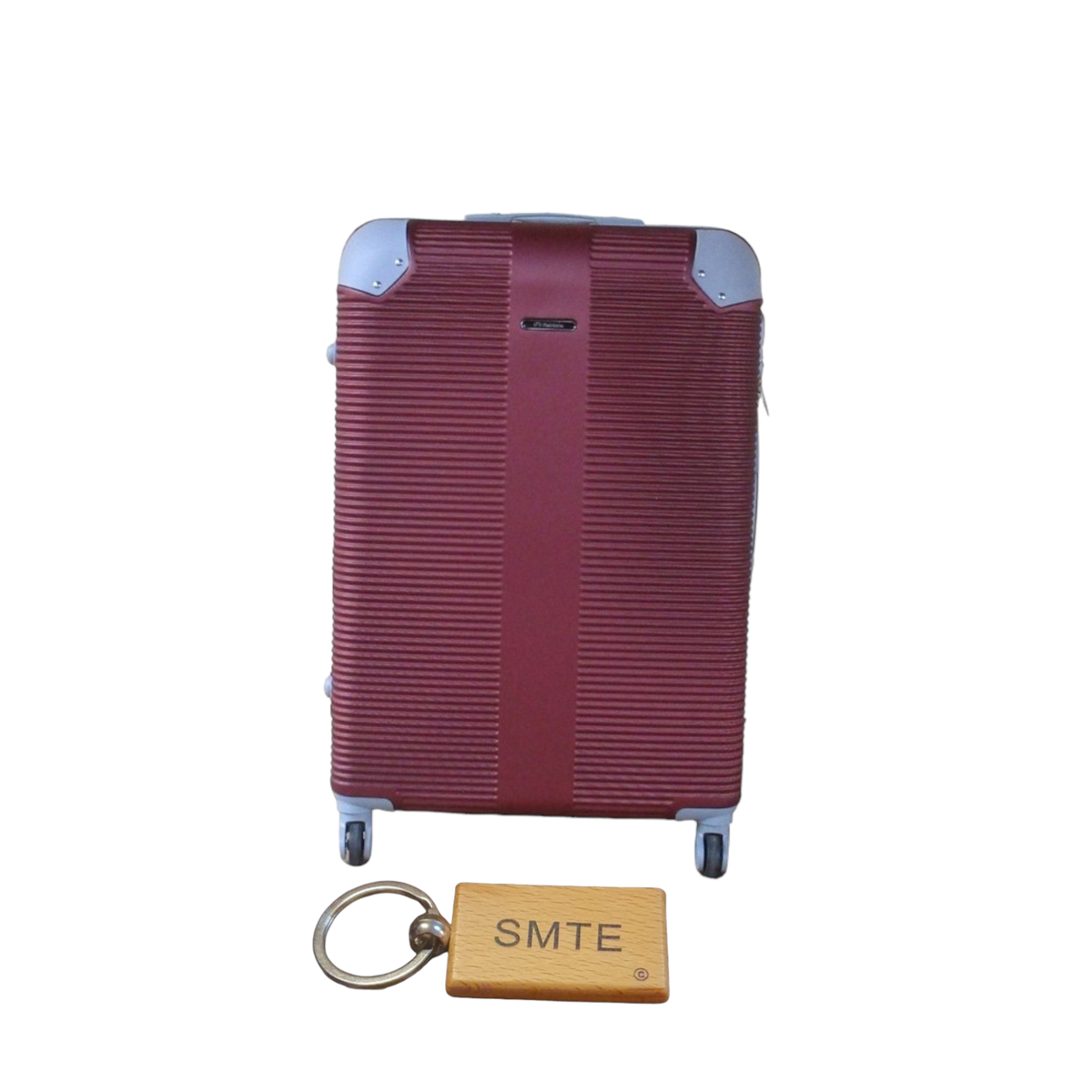 SMTE - Hard Outer Shell Luggage 23" with  KeyringRed
