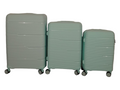 SMTE - Acesa Hard Shell Elite Suitcase Set 3 Piece - Green