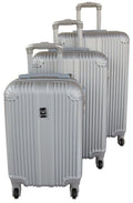 SMTE - Durable Hardshell Spinner Wheels Nested Design ABS Luggage Set3Piece