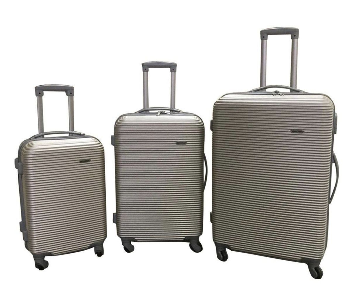 SMTE - IYH-Quality 3 Piece Hard Outer Shell Luggage Set - Gold