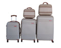 SMTE - 5Piece Travel Trolley Luggage SetDurableLightweightVersatile SuitcasesGold