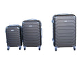 SMTE - 3 Piece Luggage Set 26" 22" 18" - Brown