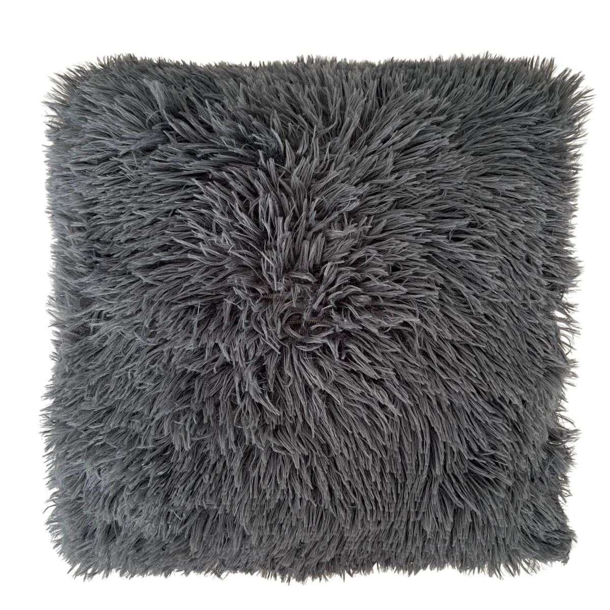 SMTE - Faux Fur Throw Pillow40x40inner incl.Grey