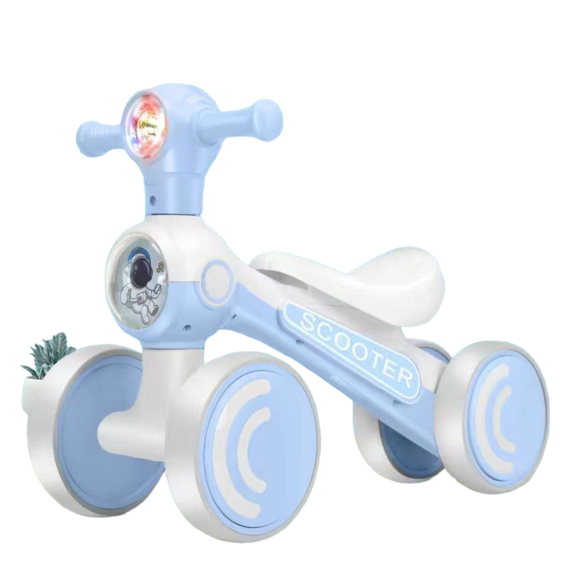 SMTE - Baby Infant Bike Scooter Riding Four-Wheel 1-3 Years Toy - Blue
