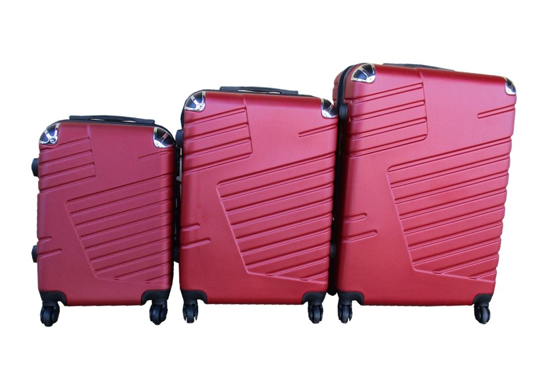 SMTE - 3 Piece Luggage Set - 27 inch - Red