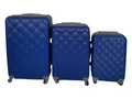 SMTE - 3 Piece Hard Outer Shell Navy Luggage Set - BTN