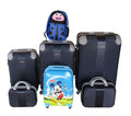 SMTE - Family Travel Luggage Set 5PieceMickey Kids Case and Blue Ladybug Bag